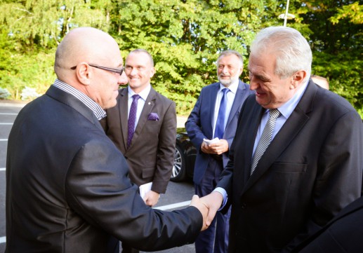 Pan prezident Miloš Zeman na návštěvě v MARLENCE